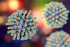 Measles virus illustration