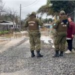 Carabineros mantiene despliegue preventivo en Ninhue tras efectos del sistema frontal